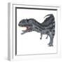 Majungasaurus Dinosaur, White Background-Stocktrek Images-Framed Art Print