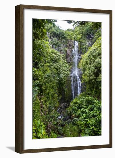 Makahiku Falls on the East Coast of Maui, Hawaii, United States of America, Pacific-Michael Runkel-Framed Photographic Print