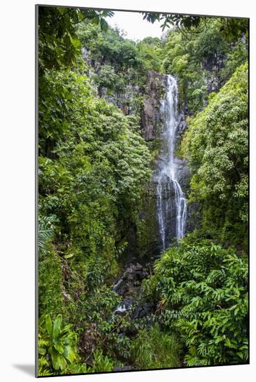 Makahiku Falls on the East Coast of Maui, Hawaii, United States of America, Pacific-Michael Runkel-Mounted Photographic Print