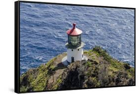 Makapu'U Point Lighthouse, Oahu, Hawaii-Michael DeFreitas-Framed Stretched Canvas
