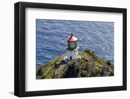 Makapu'U Point Lighthouse, Oahu, Hawaii-Michael DeFreitas-Framed Photographic Print