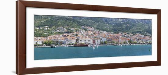 Makarska, Biokovo Mountain, Makarska Riviera, Dalmatia, Croatia, Europe-Markus Lange-Framed Photographic Print