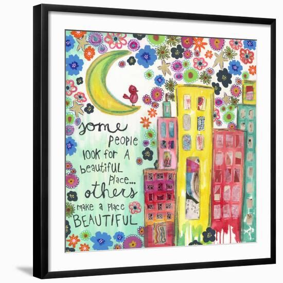Make a Place Beautiful-Jennifer McCully-Framed Giclee Print