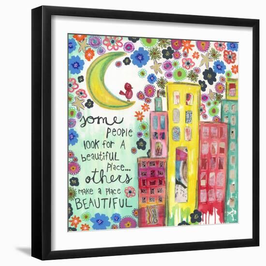 Make a Place Beautiful-Jennifer McCully-Framed Giclee Print