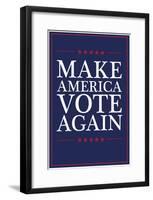 Make America VOTE Again - Navy-null-Framed Poster