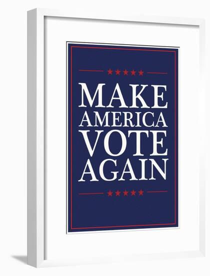 Make America VOTE Again - Navy-null-Framed Poster