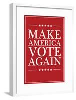 Make America VOTE Again - Red-null-Framed Poster