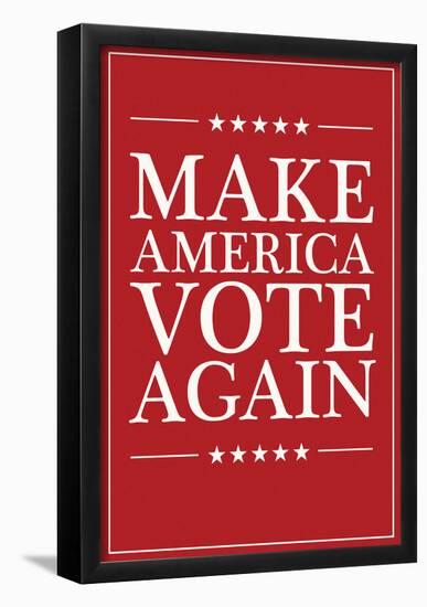 Make America VOTE Again - Red-null-Framed Poster