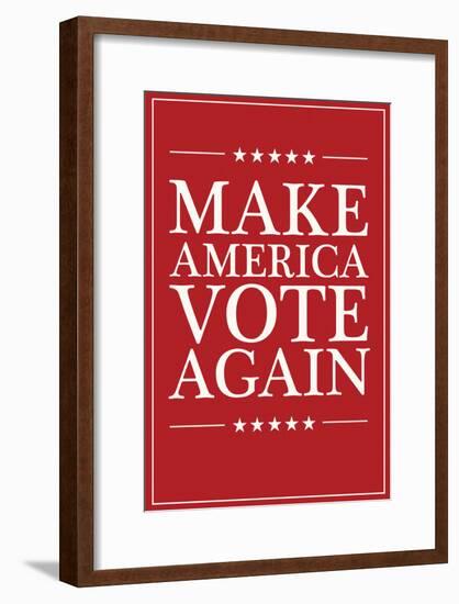 Make America VOTE Again - Red-null-Framed Poster