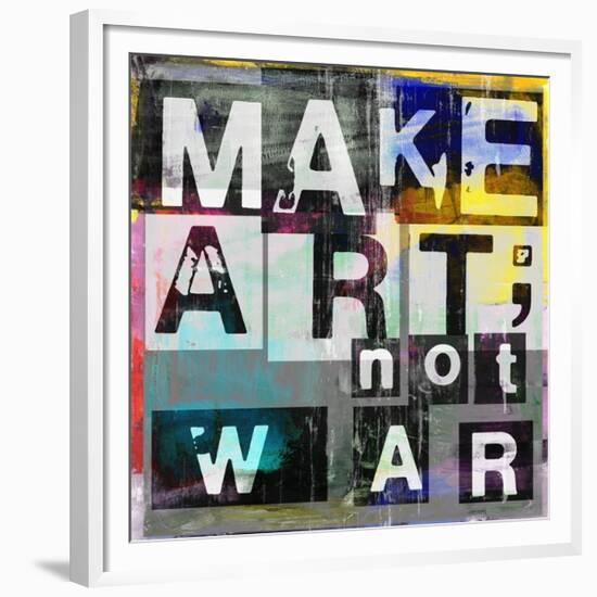 Make Art, Not War-Sven Pfrommer-Framed Premium Giclee Print