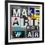 Make Art, Not War-Sven Pfrommer-Framed Premium Giclee Print