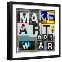 Make Art, Not War-Sven Pfrommer-Framed Art Print