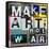 Make Art, Not War-Sven Pfrommer-Framed Stretched Canvas