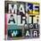 Make Art, Not War-Sven Pfrommer-Stretched Canvas