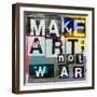 Make Art, Not War-Sven Pfrommer-Framed Art Print