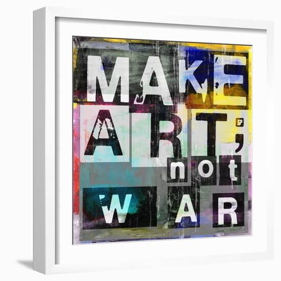 Make Art, Not War-Sven Pfrommer-Framed Art Print