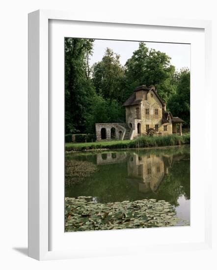 Make-Believe Mill in Marie Antoinette's Hameau, Petit Trianon, Versailles, Ile De France-Nedra Westwater-Framed Photographic Print