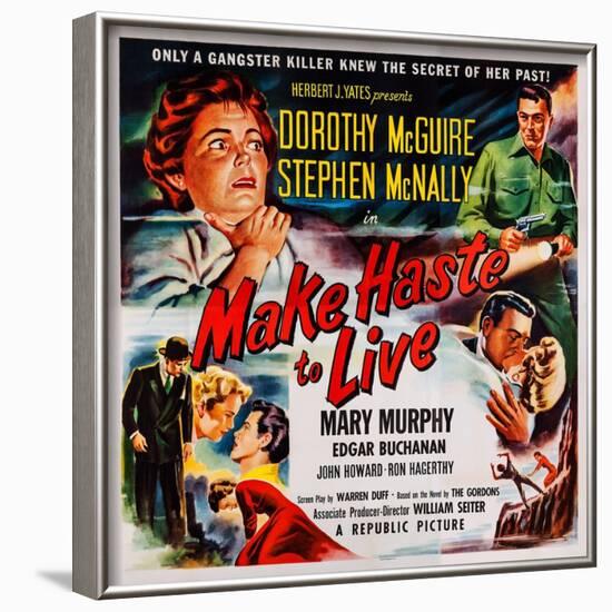 Make Haste to Live, Top from Left: Dorothy Mcguire, Stephen Mcnally, 1954-null-Framed Art Print