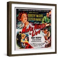 Make Haste to Live, Top from Left: Dorothy Mcguire, Stephen Mcnally, 1954-null-Framed Art Print