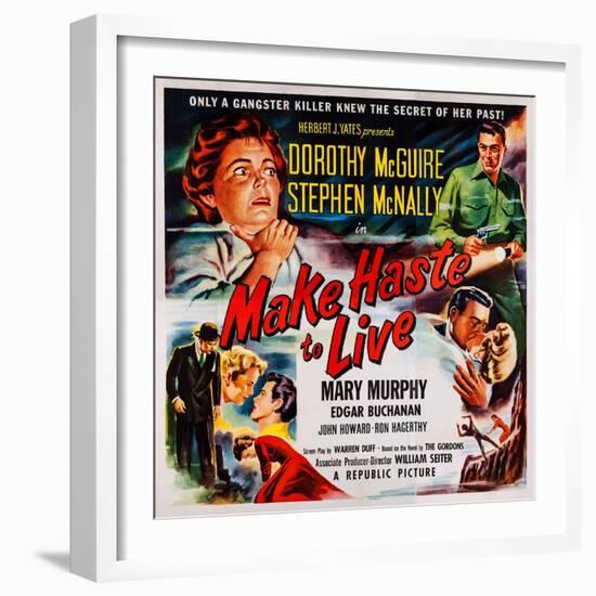 Make Haste to Live, Top from Left: Dorothy Mcguire, Stephen Mcnally, 1954-null-Framed Art Print