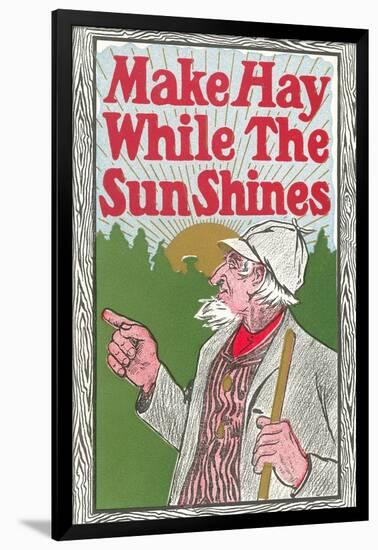 Make Hay While the Sun Shines-null-Framed Art Print