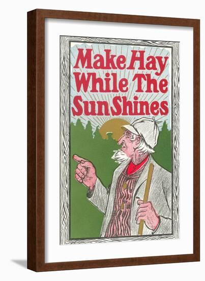 Make Hay While the Sun Shines-null-Framed Art Print