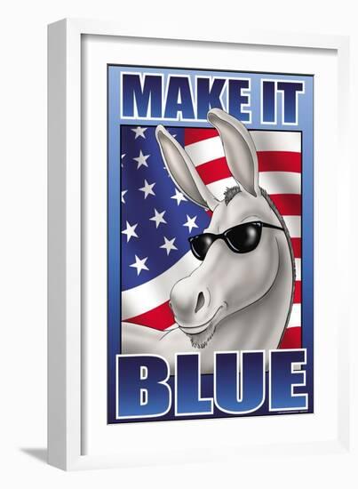 Make It Blue the Mascot-Richard Kelly-Framed Art Print