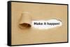 Make it Happen Torn Paper-Ivelin Radkov-Framed Stretched Canvas