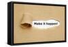 Make it Happen Torn Paper-Ivelin Radkov-Framed Stretched Canvas