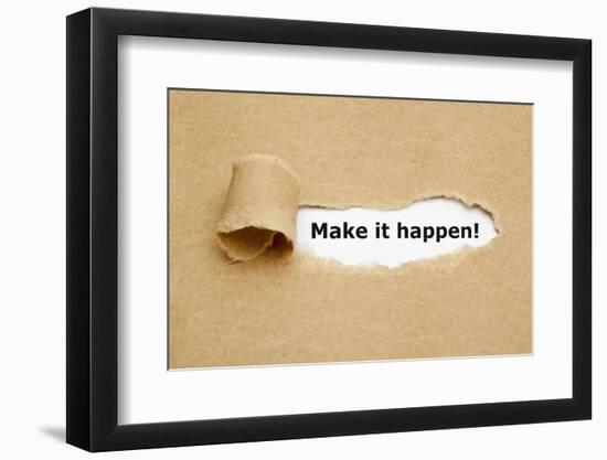 Make it Happen Torn Paper-Ivelin Radkov-Framed Premium Photographic Print