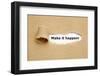 Make it Happen Torn Paper-Ivelin Radkov-Framed Premium Photographic Print