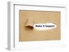 Make it Happen Torn Paper-Ivelin Radkov-Framed Premium Photographic Print