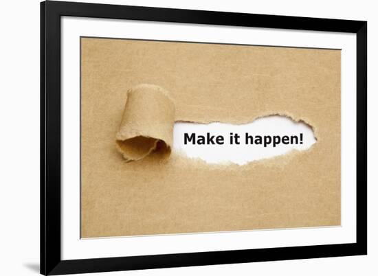 Make it Happen Torn Paper-Ivelin Radkov-Framed Photographic Print