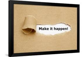 Make it Happen Torn Paper-Ivelin Radkov-Framed Photographic Print