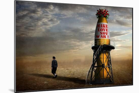 Make love, not war !-Ben Goossens-Mounted Art Print