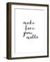 Make Love Your Motto-Brett Wilson-Framed Art Print