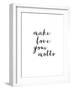 Make Love Your Motto-Brett Wilson-Framed Art Print