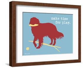 Make Time For Play-Dog is Good-Framed Art Print