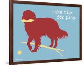 Make Time For Play-Dog is Good-Framed Art Print