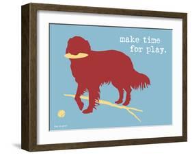 Make Time For Play-Dog is Good-Framed Art Print