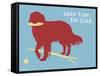 Make Time For Play-Dog is Good-Framed Stretched Canvas