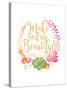 Make Today Beautiful-Joan Coleman-Stretched Canvas