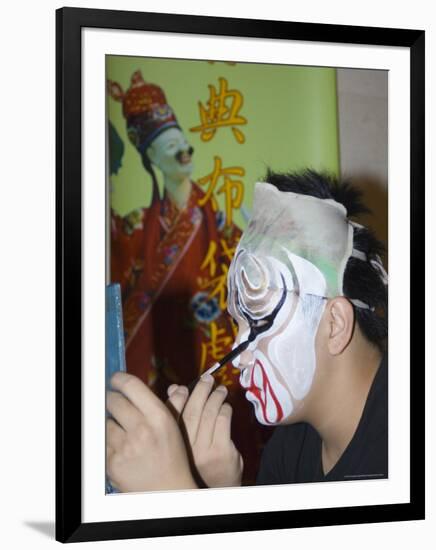 Make-Up Preparations, Taipei Eye, Chinese Theatre, Cultural Dance Performance, Taipei City, Taiwan-Christian Kober-Framed Photographic Print