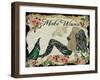 Make Waves Mermaid-sylvia pimental-Framed Art Print