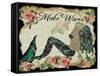 Make Waves Mermaid-sylvia pimental-Framed Stretched Canvas