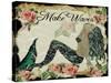 Make Waves Mermaid-sylvia pimental-Stretched Canvas