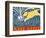 Make Waves Yellow Wbanner-Stephen Huneck-Framed Giclee Print