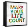 Make Your Life Count in Color-Jamie MacDowell-Framed Stretched Canvas