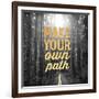 Make Your Own Path-OnRei-Framed Art Print