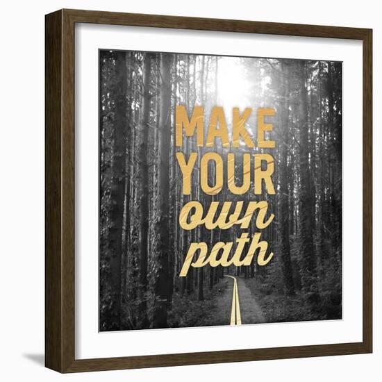 Make Your Own Path-OnRei-Framed Art Print